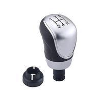MEXWLOP Pomo de cambio de marchas MT, pomo de palanca de cambios de 5 y 6 velocidades for Focus, 2 MK2 FL MK3 MK4 MK7, Mondeo, KUGA, Galaxy, Fiesta, Pomo de palanca de cambios(Silver 5speed)