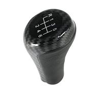 MEXWLOP Pomo de palanca de cambios de fibra de carbono MT, for, E46 E53 E60 E61 E63 E65 E81 E82 E83 E87 E90 E91 E92 X1 X3 X5 1 3 5 6 Series Pen Arm Pomo de palanca de cambios(BLACK Carbon 6speed)