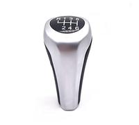 MEXWLOP Pomo de palanca de cambios MT, for, E46 E53 E60 E61 E63 E65 E81 E82 E83 E87 E90 E91 E92 1 3 5 6 Series X1 X3 X5 Pen Arm Ball Plata mate Pomo de palanca de cambios(BLACK 6 Speed)