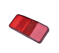 MEXWLOP Reflector de seguridad for bicicleta, luz advertencia for portaequipajes trasero, 2 orificios, muy reflectante, pieza conducción segura, 1 unidad Reflector de parachoques trasero