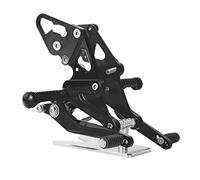 MEXWLOP Reposapiés trasero ajustable for motocicleta, for, MT07 FZ07 MT FZ 07 2013 14 2015 2016 2017 2018 2019 2020 Reposapiés para motocicleta(Schwarz)