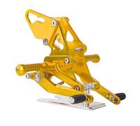 MEXWLOP Reposapiés trasero ajustable for motocicleta, for, MT07 FZ07 MT FZ 07 2013 14 2015 2016 2017 2018 2019 2020 Reposapiés para motocicleta(Gold)