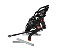 MEXWLOP Reposapiés trasero ajustable for motocicleta, reposapiés for, YZF-R15 YZFR15 V3 2017 2018 2019 2020 YZF R15 Reposapiés para motocicleta(Rot)