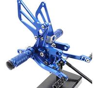 MEXWLOP Reposapiés traseros ajustables de aluminio CNC for motocicleta, estriberas traseras, pedales, reposapiés SV650 SV650S SV1000/s GSXR 600 750 1000 Reposapiés para motocicleta(Blue)