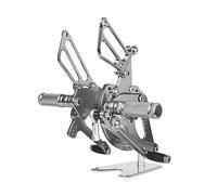 MEXWLOP Reposapiés traseros ajustables de aluminio CNC for motocicleta, izquierda y derecha, juego estriberas traseras 2017-2018 CBR250RR CBR 250 RR Reposapiés para motocicleta(Titanium)