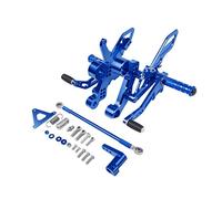 MEXWLOP Reposapiés traseros ajustables de aluminio CNC for motocicleta MT 09, estriberas for, MT-09 MT09 FZ-09 FZ09 2013-2016 Reposapiés para motocicleta(Blue)