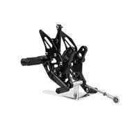 MEXWLOP Reposapiés traseros ajustables de aluminio for motocicleta, estriberas, pedales, reposapiés SV650 SV650S SV650X 2016 2017 2018 2019 Reposapiés para motocicleta(Schwarz)