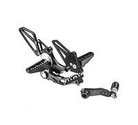 MEXWLOP Reposapiés traseros ajustables for motocicleta R NINE T, estriberas for, Ninet R9T 9T 2014 2015 2016 2017 2018 2019 Reposapiés para motocicleta(Schwarz)
