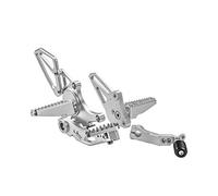 MEXWLOP Reposapiés traseros ajustables for motocicleta R NINE T, estriberas for, Ninet R9T 9T 2014 2015 2016 2017 2018 2019 Reposapiés para motocicleta(Silver)