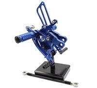 MEXWLOP Reposapiés traseros ajustables for motocicleta, reposapiés, estriberas, pedales, compatible con CBR919RR SC33 CBR 919 RR 1996 1997 1998 1999 Reposapiés para motocicleta(Blue)