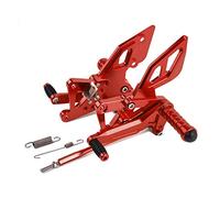 MEXWLOP Reposapiés traseros ajustables MT 03 25 MT03 MT25 for, YZF R25 R3 MT-03 MT-25 2013-2020 2017 2018 2019 Reposapiés para motocicleta(Rot)