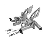 MEXWLOP Reposapiés traseros ajustables MT 03 25 MT03 MT25 for, YZF R25 R3 MT-03 MT-25 2013-2020 2017 2018 2019 Reposapiés para motocicleta(Gray)
