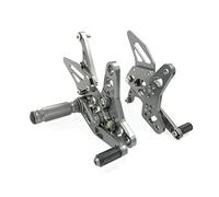 MEXWLOP Reposapiés traseros de aluminio CNC for motocicleta, estriberas traseras, pedales, reposapiés SV 650 SV650 SV650S 2016 2017 Reposapiés para motocicleta(Titanium)