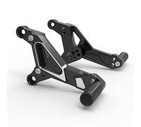 MEXWLOP Reposapiés traseros delanteros for motocicletas eléctricas de aluminio CNC Billet, estriberas traseras, SOCO for todos los modelos Reposapiés para motocicleta(Schwarz)