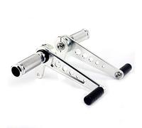 MEXWLOP Reposapiés traseros universales Cafe Racer for, RD350 RD 350 73 74 75 XS650 XS 650 70-83 V-twin 920 81 82 83 Reposapiés para motocicleta(SILVER)