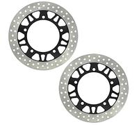 MEXWLOP Rotor de disco de freno delantero de motocicleta de 2 piezas, for Suzuki, AN250 Skywave250 2003-2009 AN400 Burgman400 2003-2009 AN650 Executive 2004-2009 Rotor de disco de freno para motocicle