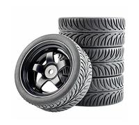 MEXWLOP Rueda de neumáticos Agarre, for HSP, for HPI, 1/10 1:10, Coche Carretera RC 6030-8007 Neumáticos de Control Remoto de Alto Agarre(6030B-8007)