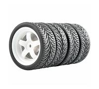 MEXWLOP Rueda de neumáticos Agarre, for HSP, for HPI, 1/10 1:10, Coche Carretera RC 6030-8007 Neumáticos de Control Remoto de Alto Agarre(6030W-8007)