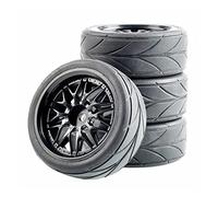 MEXWLOP Ruedas de Espuma con Inserto Agarre 4 Piezas for Carreras HSP, llanta RC for Autos Carretera 1/10 1:10 Rim05-6081 Ruedas para Coches a Escala RC