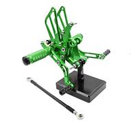 MEXWLOP Se adapta a BN600 BJ600 TNT600 Bj TNT T 2010 2011 2012 Reposapiés traseros ajustables de aluminio CNC for motocicleta, pedales y reposapiés Reposapiés para motocicleta(Green)