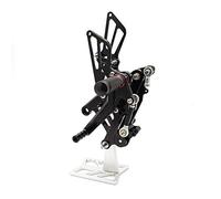 MEXWLOP Se adapta a CBR150 CBR 125 150 2011-2015 2012 2013 Reposapiés traseros ajustables de aluminio CNC for motocicleta, pedales y reposapiés Reposapiés para motocicleta(Orange)