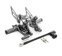 MEXWLOP Se adapta a NSF100/NSR50 2004-2010 Reposapiés trasero ajustable de aluminio for motocicleta Pedal estribo Reposapiés para motocicleta(Gray)