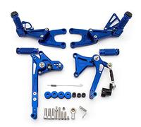 MEXWLOP Se adapta a Tnt125 Tnt 125 2016 2017 2018 2019 2020 Reposapiés trasero de motocicleta aleación aluminio CNC Estriberas pedal nuevas Reposapiés para motocicleta(Blue)