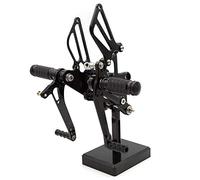 MEXWLOP Se adapta a VFR400 NC30 RVF400 NC35 VFR RVF 400 Reposapiés trasero ajustable de aluminio for motocicleta Reposapiés para motocicleta(Silver)