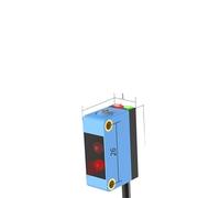 MEXWLOP Sensor fotoeléctrico de supresión de fondo NPN PNP 10-30 V CC, distancia de detección de 30 cm, interruptor óptico láser cuadrado ajustable Sensor de proximidad(Circular Spot Pnp)