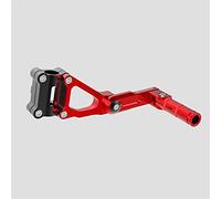 MEXWLOP SOCO Todos los modelos Reposapiés traseros for pasajeros Pedales Aleación de aluminio CNC for motocicletas Reposapiés para motocicleta(Rot)