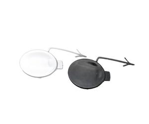 MEXWLOP Tapa de la cubierta del gancho de remolque del parachoques delantero del coche, for Chevrolet, AVEO 2011 2012 2013 2014 Cubierta del gancho de remolque del parachoques trasero del coche(Silver