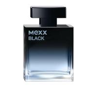 MEXX Black Man Eau de Parfume, seductora fragancia intensa con notas acuáticas amaderadas para hombres sensuales, 50 ml