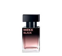 MEXX BLACK Woman Eau de Toilette, cautivador aroma intenso de notas afrutadas para mujeres sensuales, 15 ml