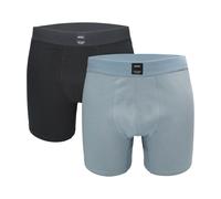 MEXX Bóxers para hombre pack 2 (azul marino/gris, M)