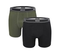 MEXX Bóxers para hombre pack 2 (Rayas/azul marino/verde oliva, XL)