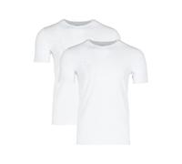 MEXX Camiseta interior para hombre pack 2 (Cuello redondo, blanco, M)