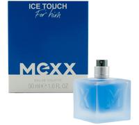 MEXX Ice Touch Man - Agua de colonia con aroma refrescante y jazmín y pachulí para hombres seguros, 50 ml
