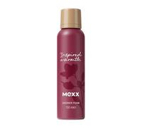Mexx Inspired Warmth - Espuma de ducha afrutada para pieles sensibles con propiedades de aligeramiento del estado de ánimo, 150 ml