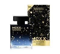Mexx Black & Gold Limited Edition Man Eau de Toilette - Perfume afrutado y amaderado para hombre, 50 ml