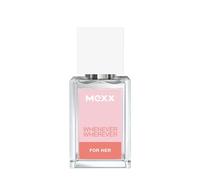 MEXX Whenever Wherever Woman Eau de Toilette, fragancia fresca floral afrutada para mujeres, 15 ml