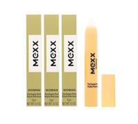 Mexx Woman Parfum Pen - Juego de 3 bolígrafos perfumados para mujer, 3 g cada uno, con textura cremosa