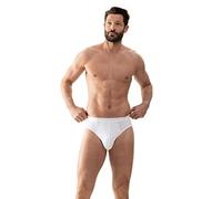 MEY 42541-101 Men's Software White Solid Colour Brief Large (Brand Size 6)