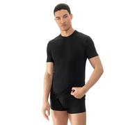 MEY 46003-123 Men's Dry Cotton Black Solid Colour Short Sleeve Top Xlarge (Brand Size 7)