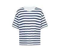 MEY Camiseta BREEZY STRIPES blue zodiac azul oscuro | L