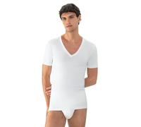 Mey Camiseta interior para hombre - el original: insertos antiolores, cuello en V, invisible debajo de la camisa, fibras Coolmax reguladoras de la humedad, serie Business Class Premium, Blanco, L