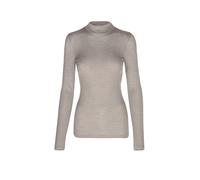 MEY Langarmshirt WOOL LOVE deep taupe marrón claro | L/XL