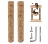 MEYAGOT 2 Piezas Poste Rascador para Gatos, 40cm Recambio Rascador para Gatos, Poste De Repuesto para Rascar Sisal Natural Poste Rascador De Gatos para Gatitos Torre De Árbol De Gato