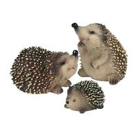 MEYAGOT 3 piezas de decoración de erizo de jardín, figuras y figuras de animales - escultura y adornos para jardín y terraza