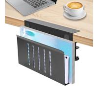 MEYAGOT Almacenamiento Lateral De Escritorio, Organizador De Escritorio, Soporte para Laptop Debajo del Escritorio, Universal para Dispositivos De Menos De 5.8 Centímetros De Espesor