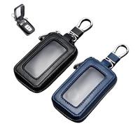 MEYAGOT Estuche para Llaves de Coche, 2pcs Estuches de Llave, Funda de Piel para Llaves de Coch, Portátil Organizador Llaves, Portallaves de Pu Piel, Llavero Coche para Varias Llaves de Coche Moto